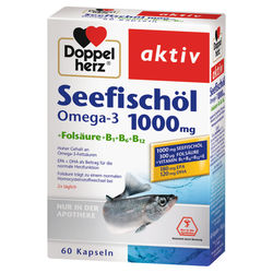 DOPPELHERZ Seefischl Omega-3 1.000 mg+Fols.Kaps.